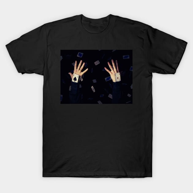 aces in sleeve - Ace - T-Shirt | TeePublic